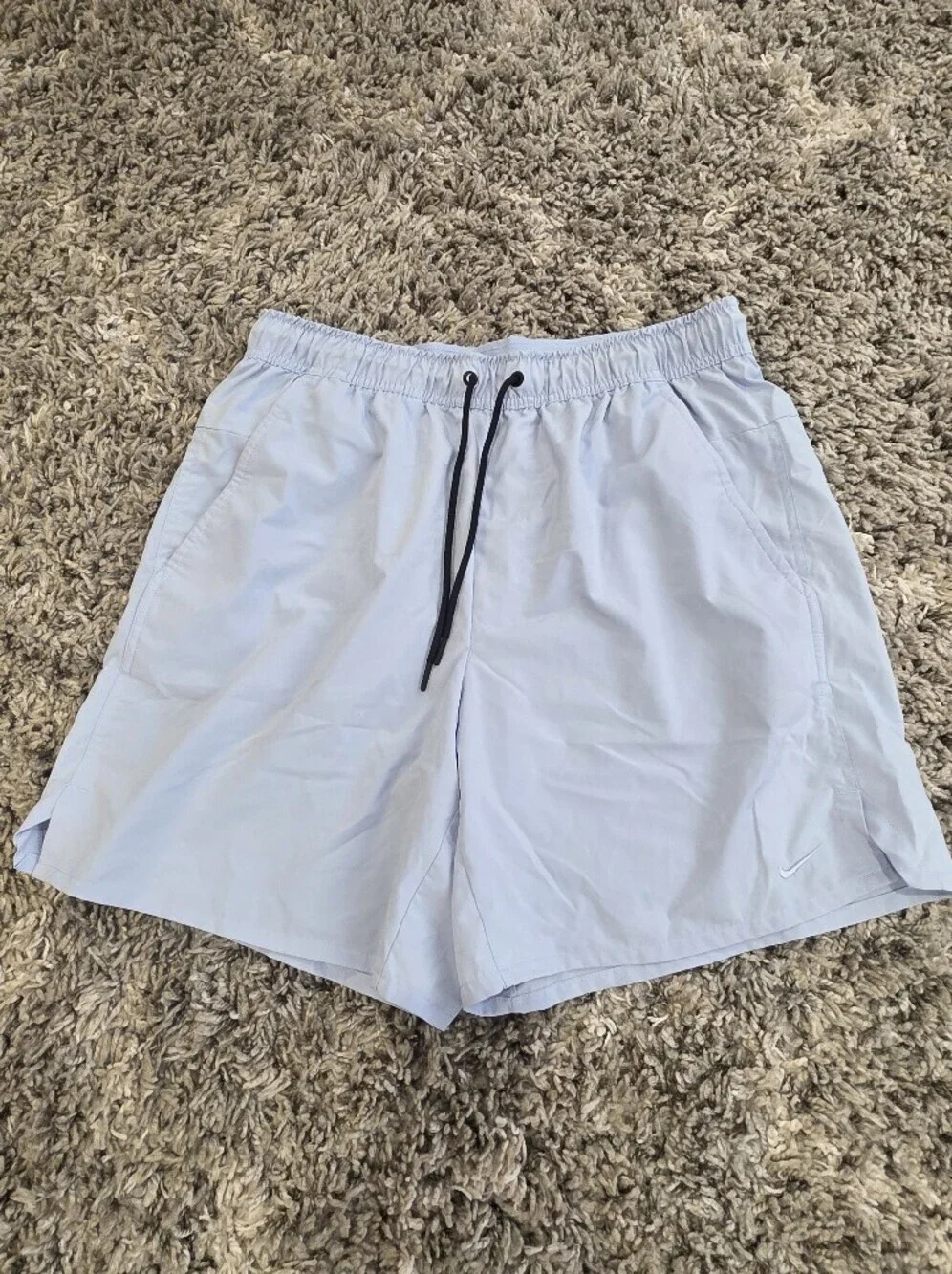 Nike 7” Dri-FIT Light Blue Shorts Elastic Waist Size Large